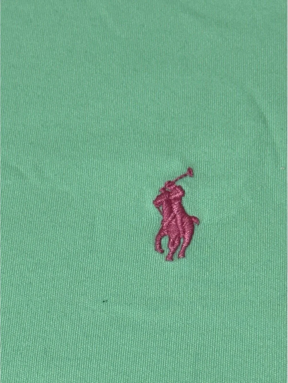 Polo Ralph Lauren Green Custom Slim Fit Pink Pony Polo Shirt Men’s Size XXL
